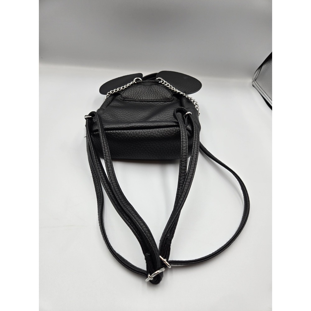 Disney/Pixar Mini Plain Black Backpack with Ears And Adjustable Straps - Picture 6 of 12